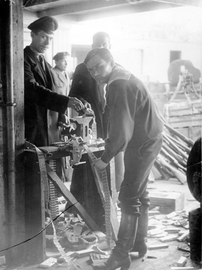 Munitions factory, St Petersburg, 1917 by Russian Photographer